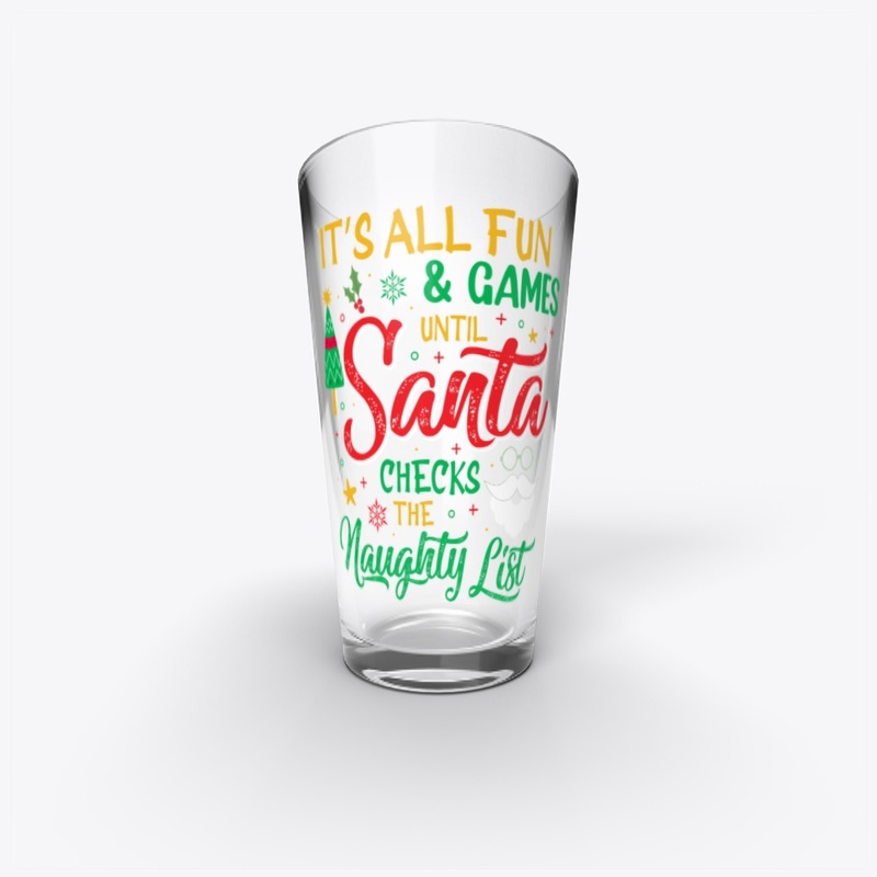 SANTA CHECKS THE NAUGHTY LIST ACESSORIES