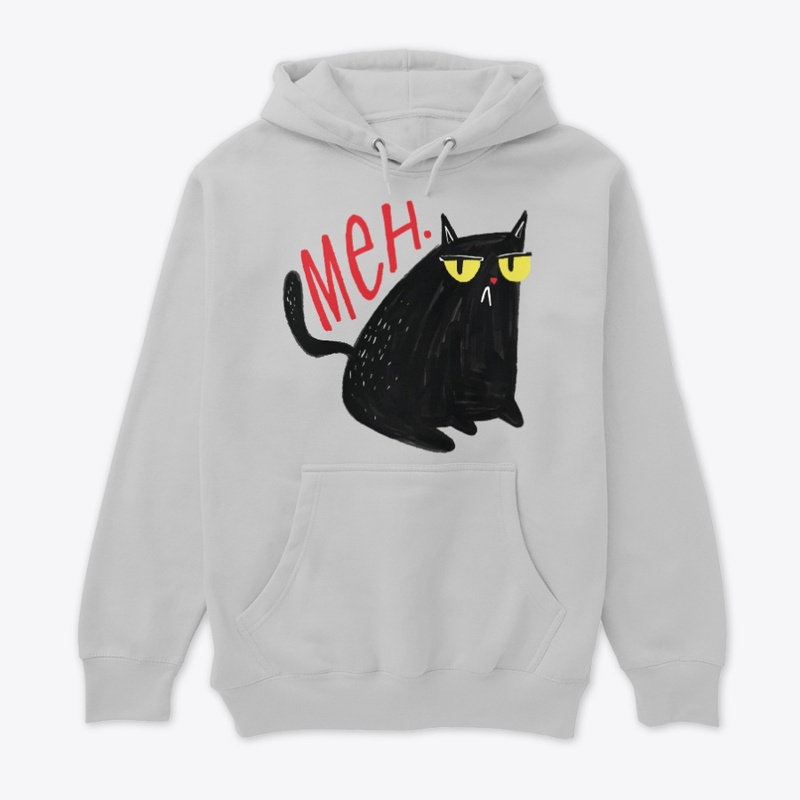 Funny Unimpressed Black Cat