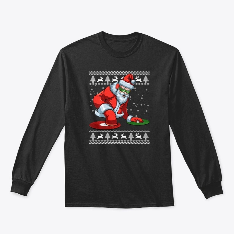 Santa Claus DJ Music Lover Merry Christm