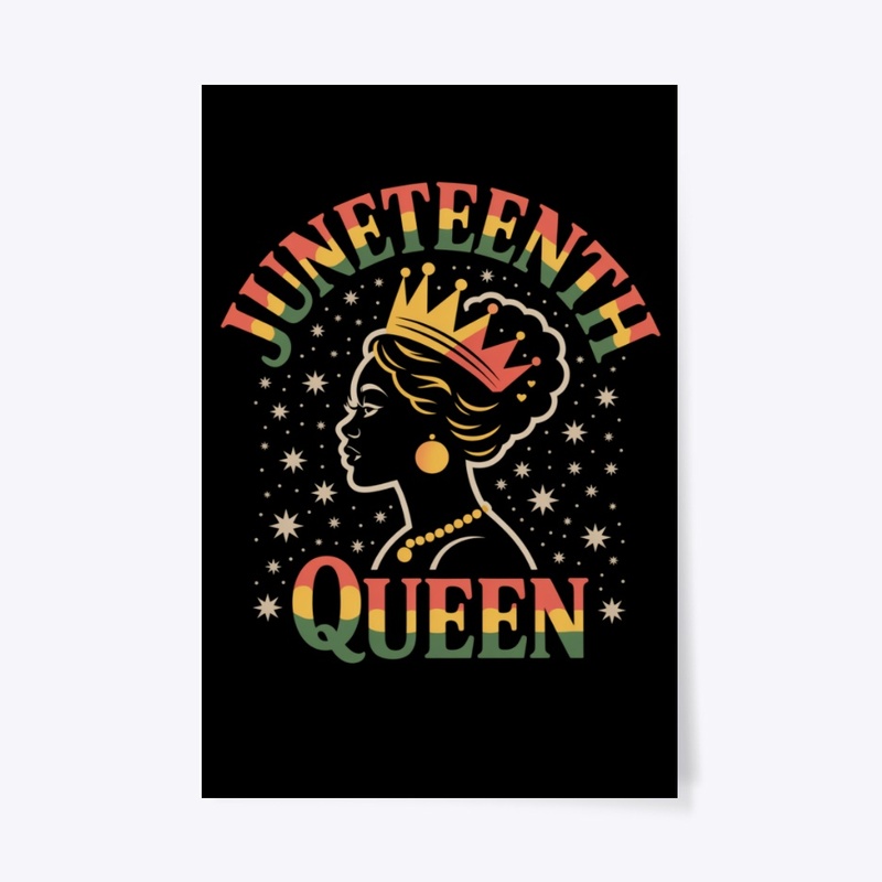 Queen Crown Afro Graphic