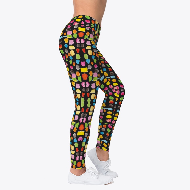 Watercolor Print Leggings