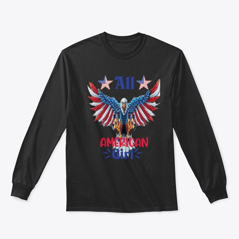 American Girl – Patriotic Eagle Art