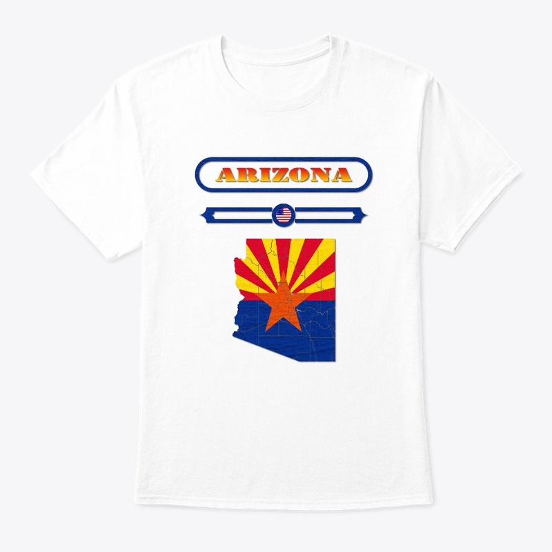 ARIZONA MAP, ARIZONA, USA. SAMER BRASIL