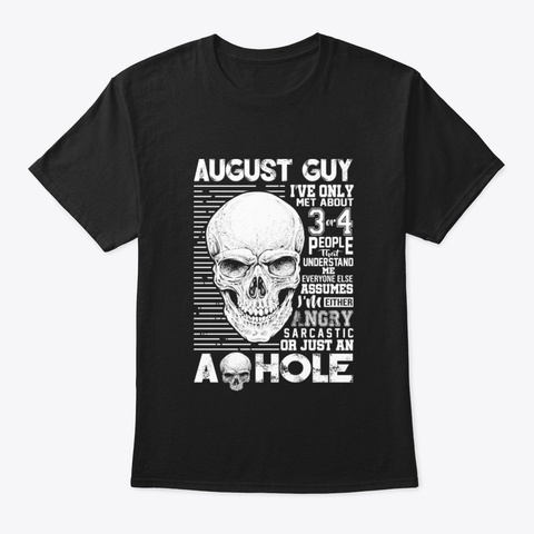 August Guy Dpfkc Black T-Shirt Front