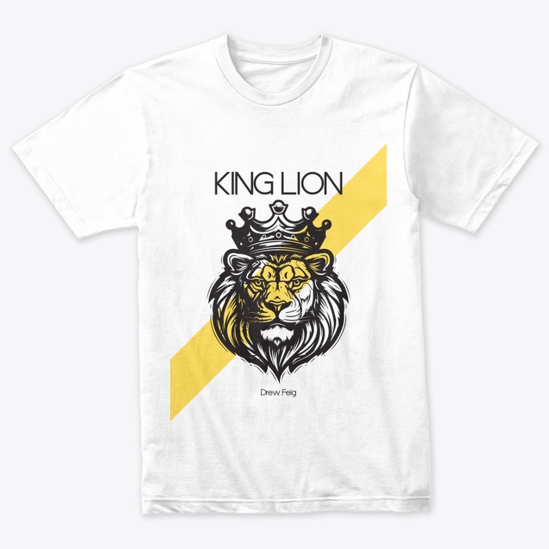 Black Yellow Lion Illustrative Personal 