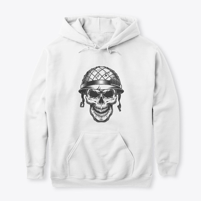 Skull in Soldier Helmet