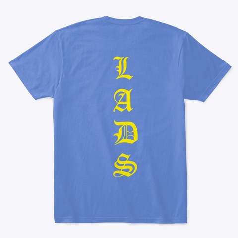 Blue Lads T Shirt Heathered Royal  Camiseta Back