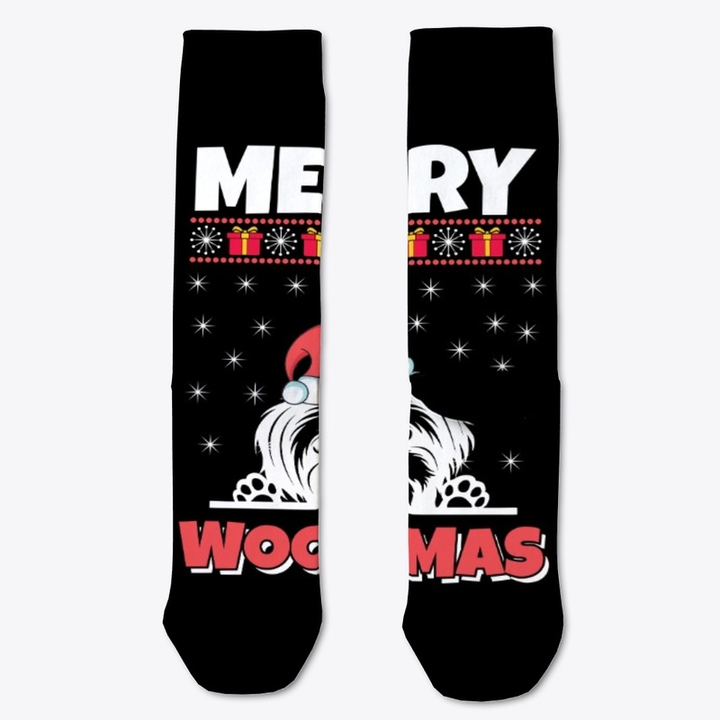 Merry Woofmas Siberian Husky Christmas 
