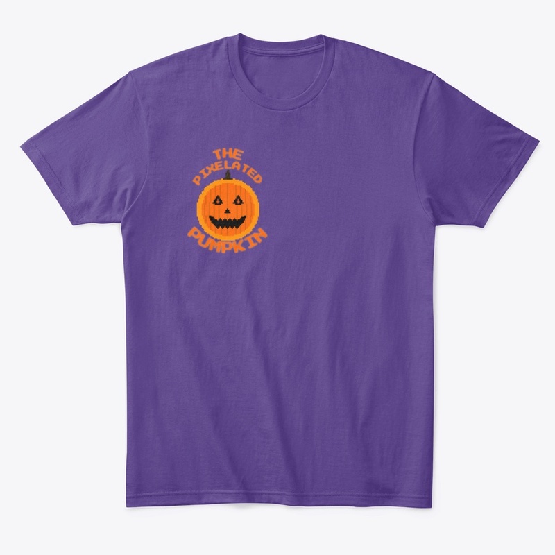 The Pixelated Pumpkin Slogan and Logo