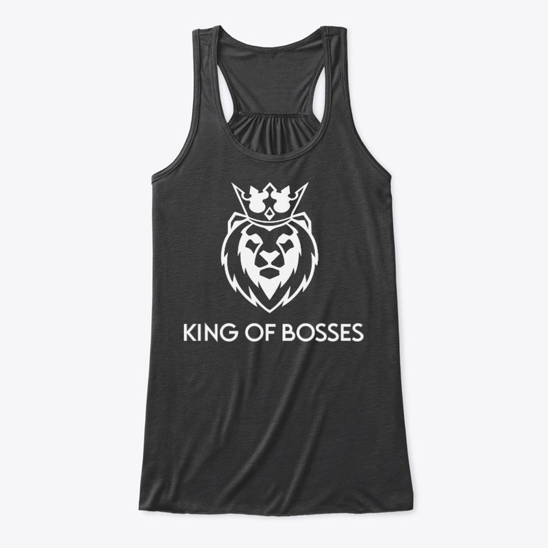 King of Bosses KR7 White Lion Head Print