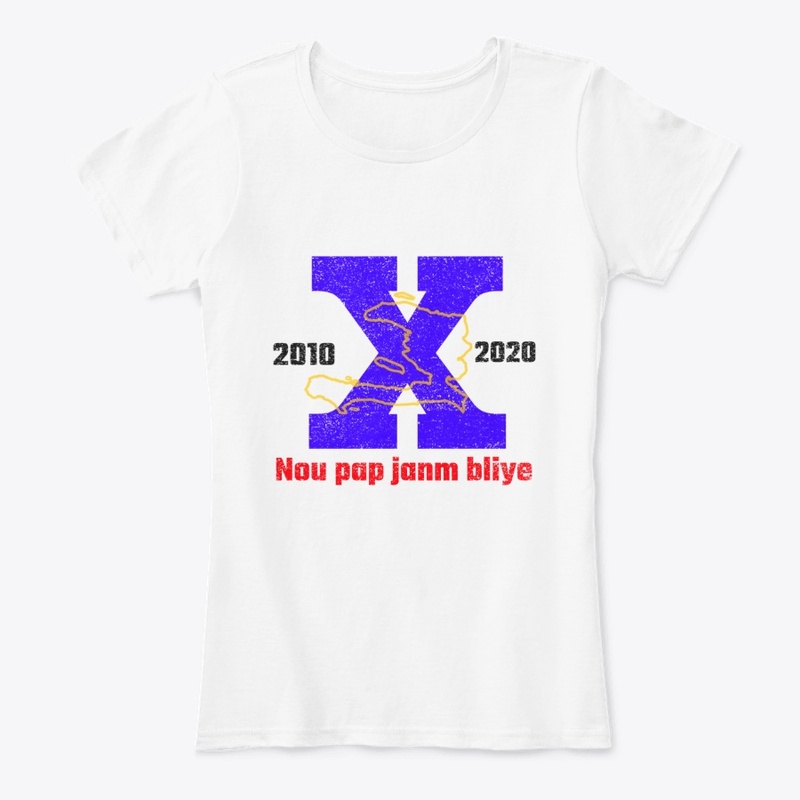 Nou pap janm bliye (blue/red)