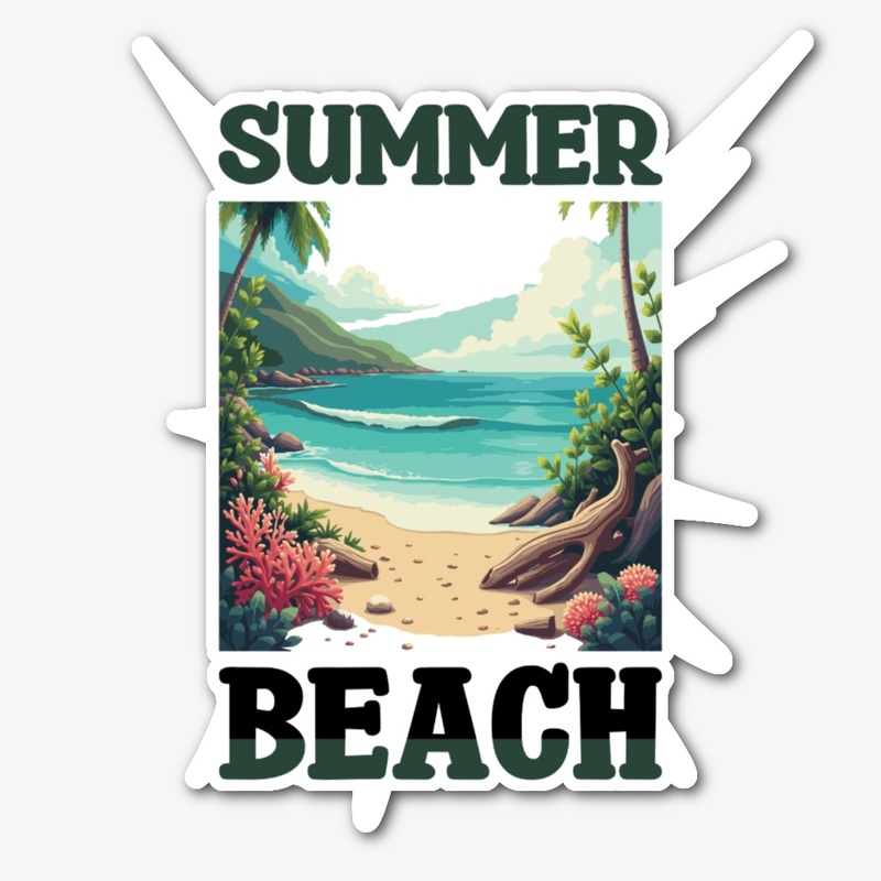 summer beach woman's t-shirt
