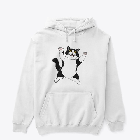 Cat Cuteness Overload White T-Shirt Front