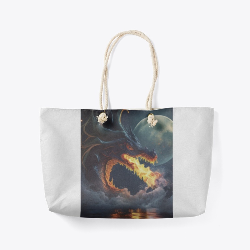 Dragon and moon