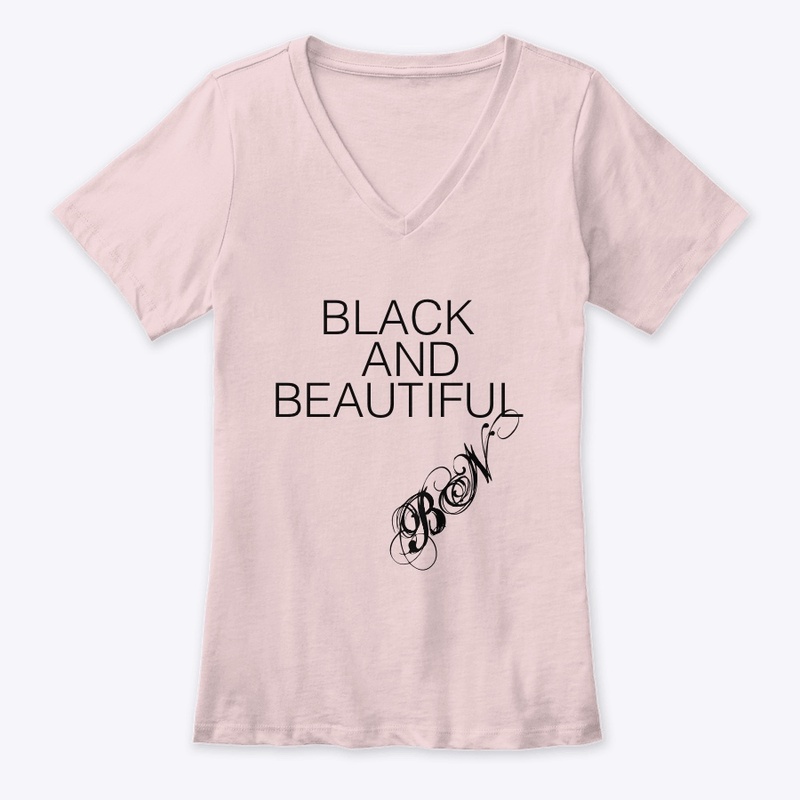Women’s Black And Beautiful V Neck