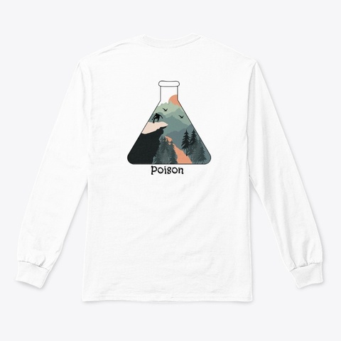Poison Cliff White T-Shirt Back