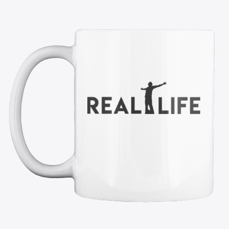 Mug Real Life Black Logo