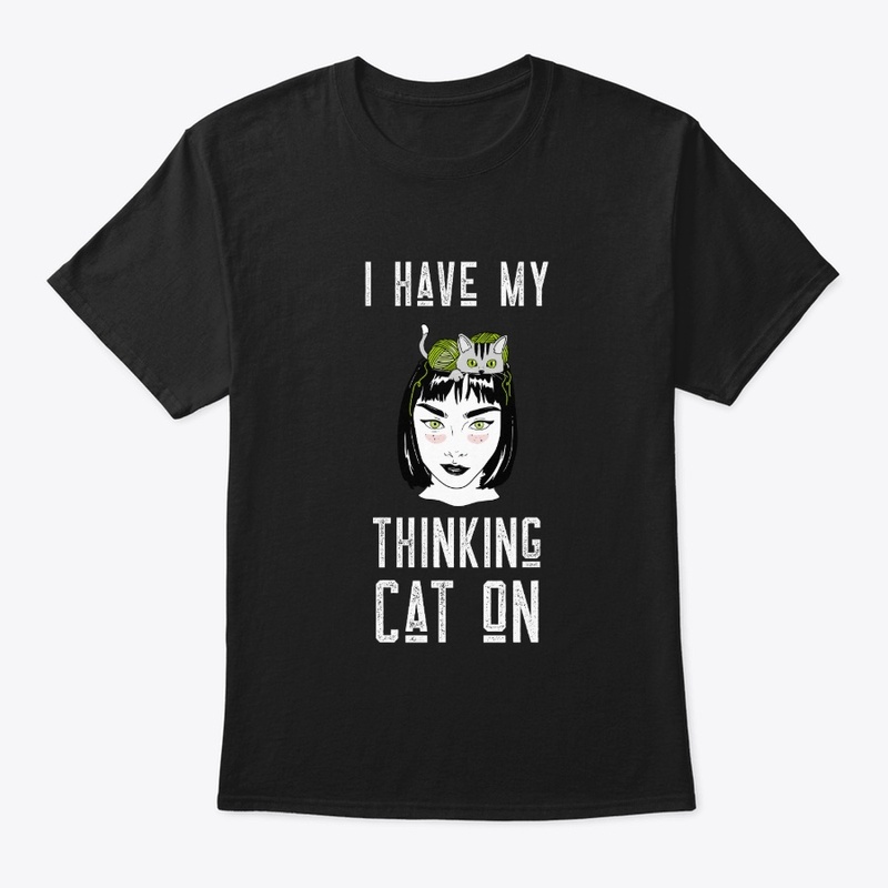 I Have My Thinking Cat On | Cat Tee