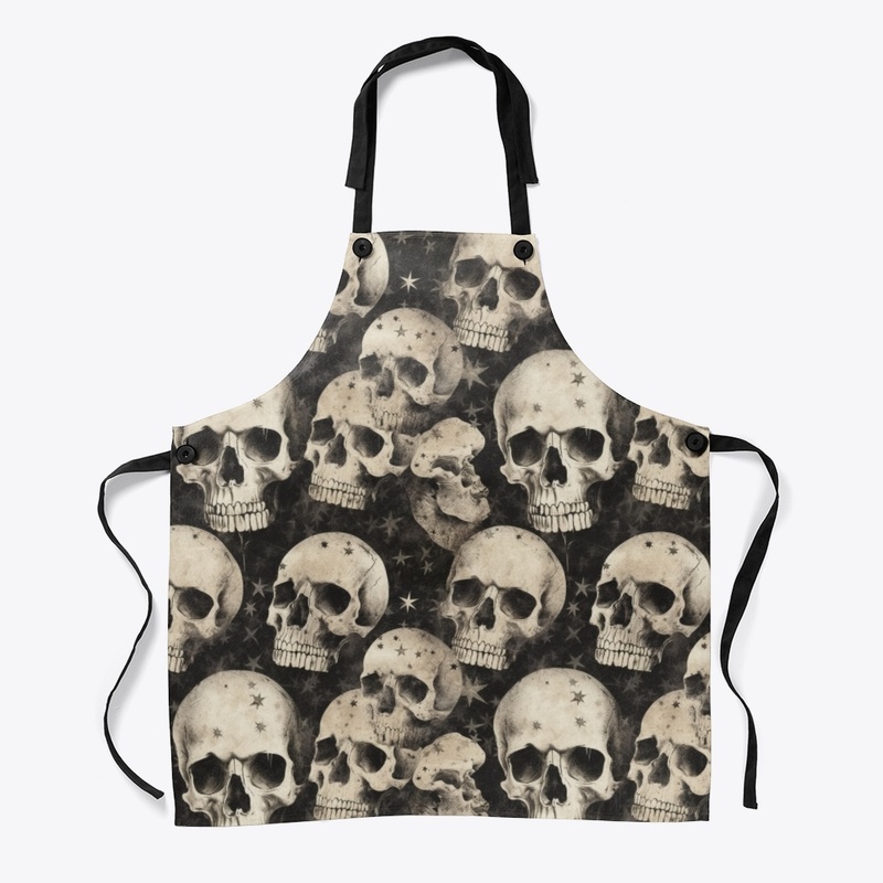 Skulls Black and White