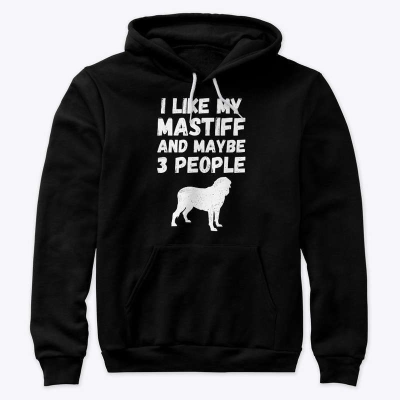 Mastiff and 3 people