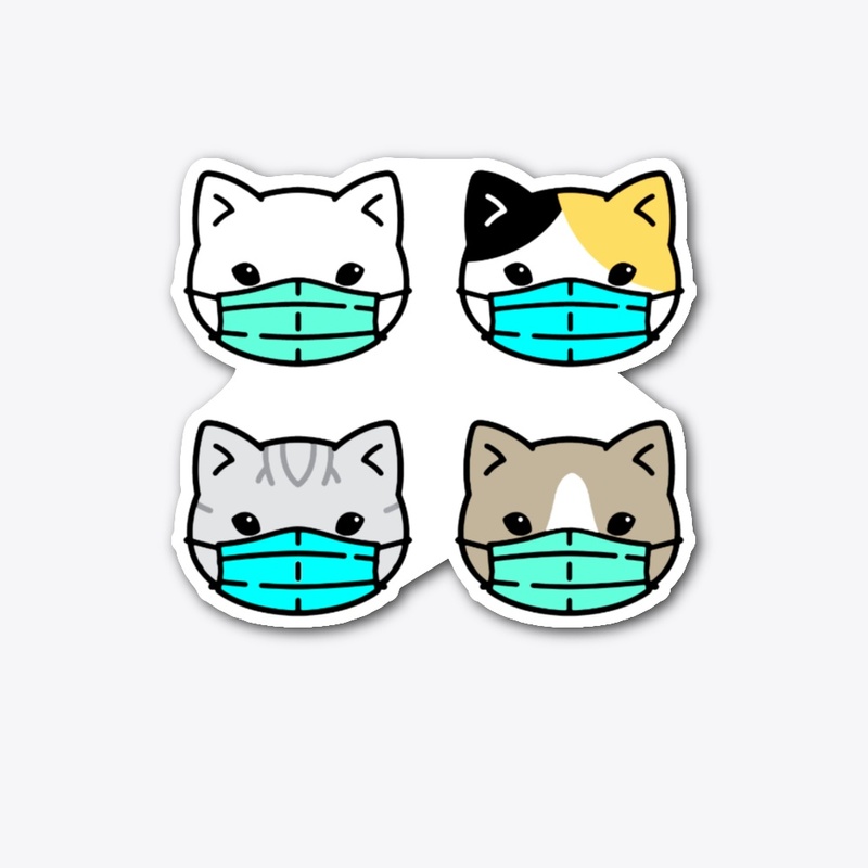 Cat Face Mask Cute Pet Kitten Gift