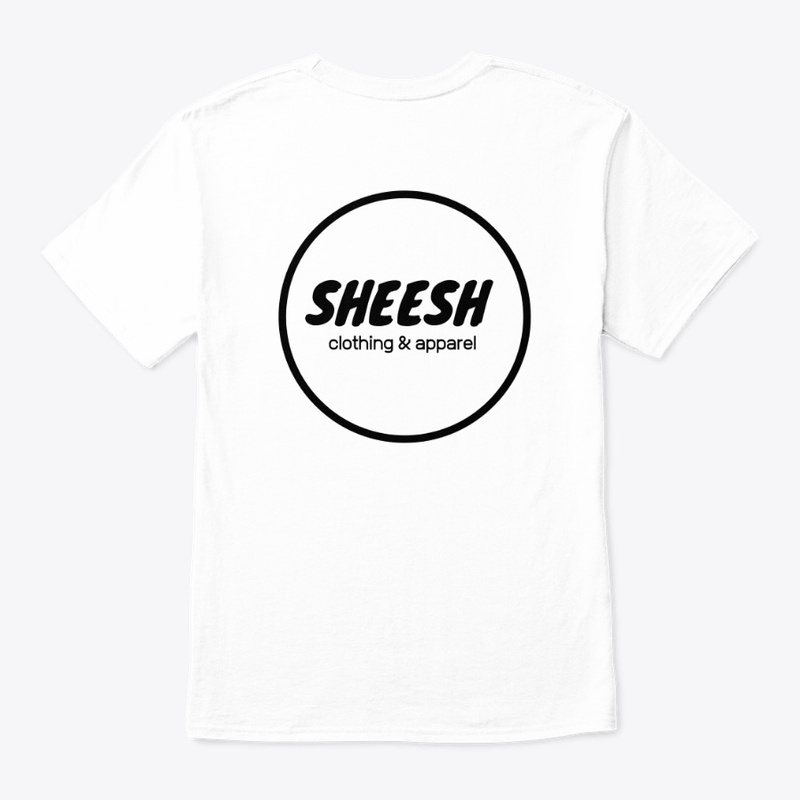 SHEESH Black on White Circle Logo