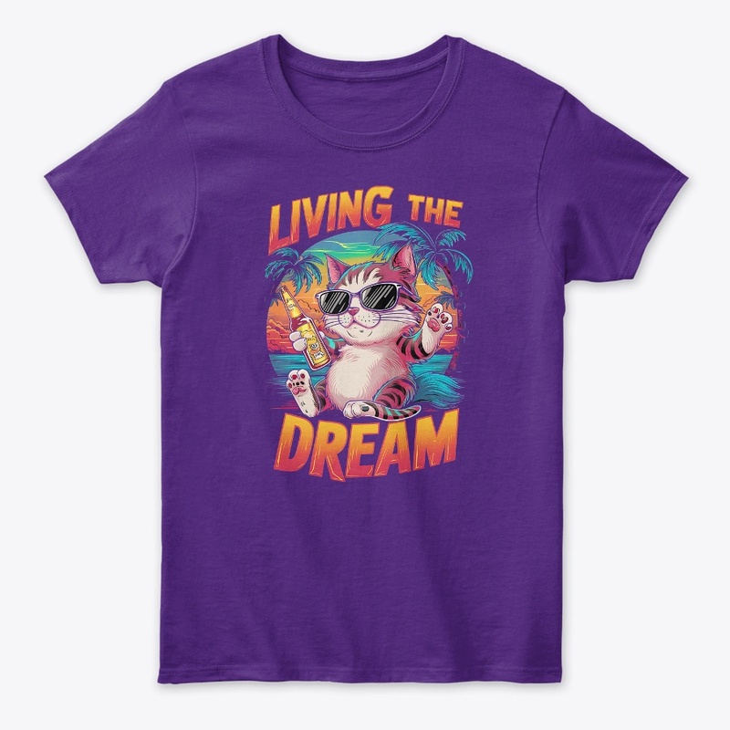 Cat Dream t-shirt design