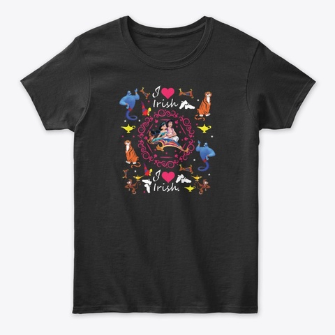 Alaudin  Irish Dance T Shirt  Black T-Shirt Front