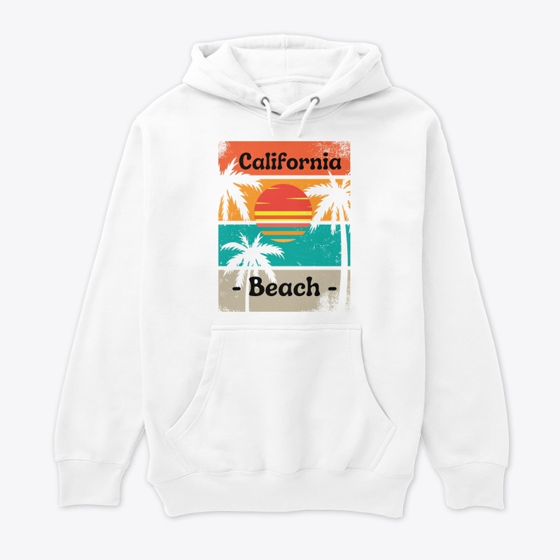 Dreamin Black & White Retro Beach Tee