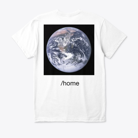 /Home White T-Shirt Back