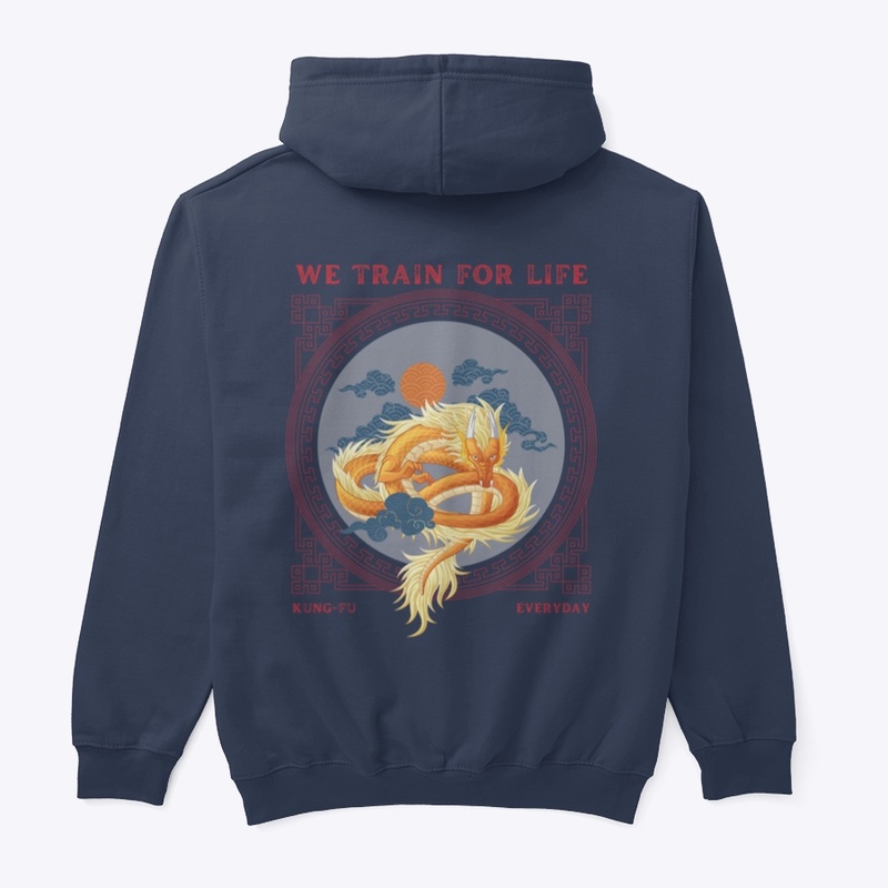 The Martial Mind Hoodie, White Text 