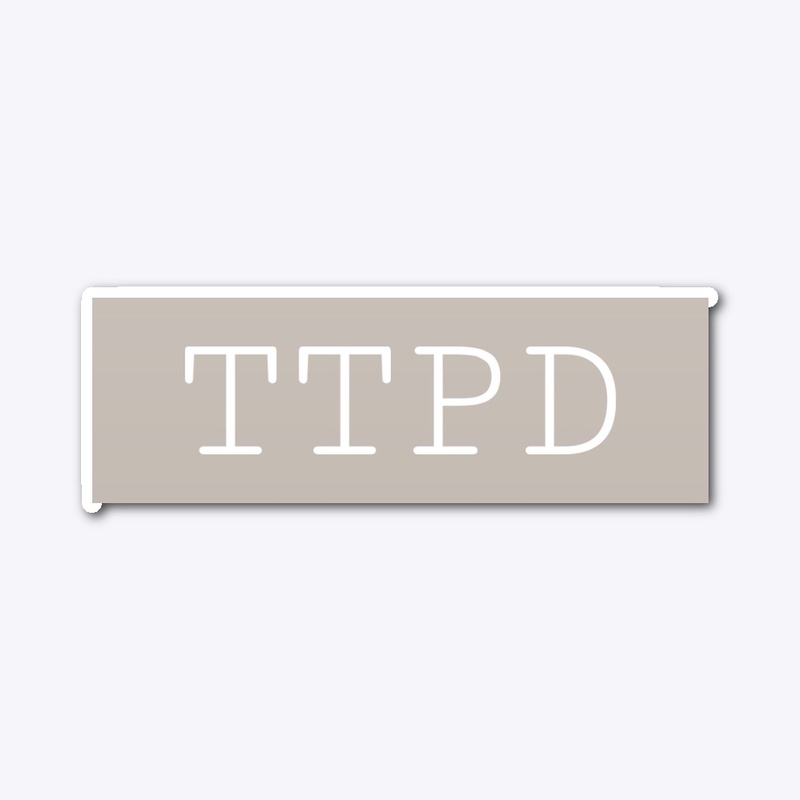 Ttpd vinyl sticker