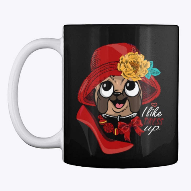 I like dress up | pug | style | love