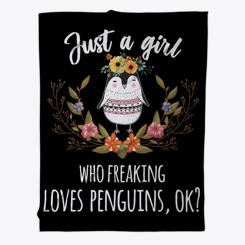 Girl Freaking Loves Penguins Boho Style