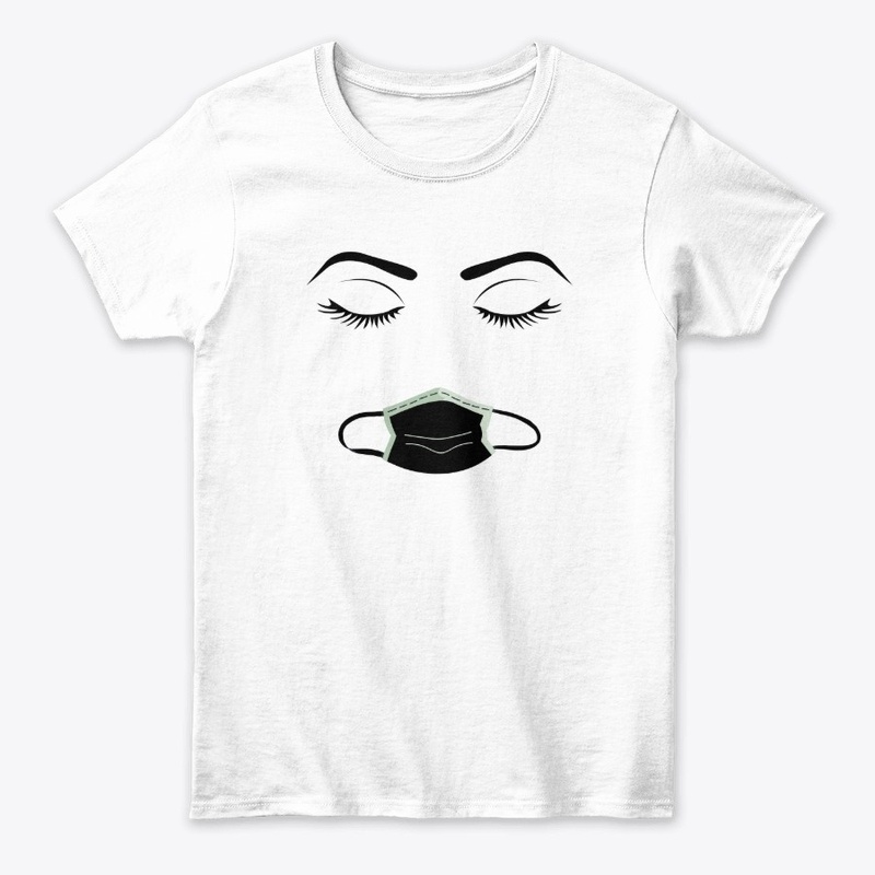 Modern woman - eyes and mask