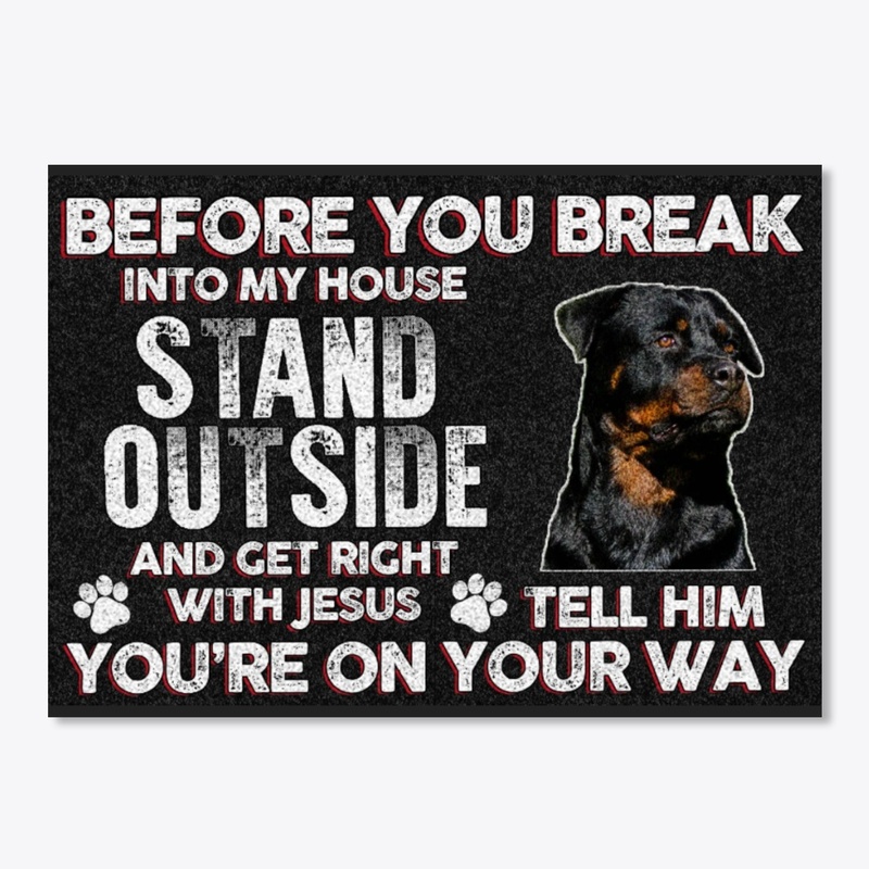 Rottweiler Stand Outside