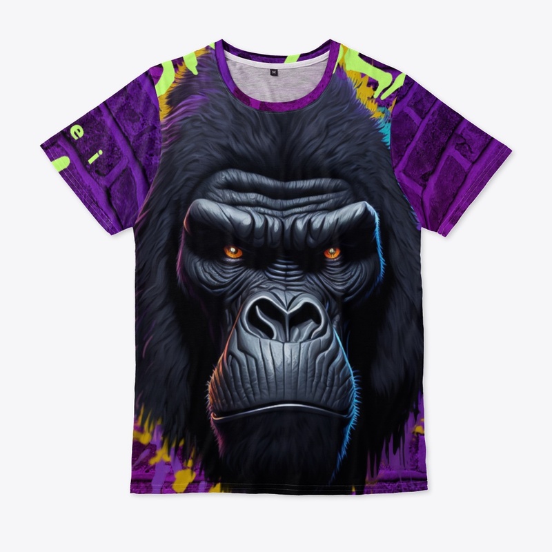 Gorilla Graffiti All-Over-Print Tee