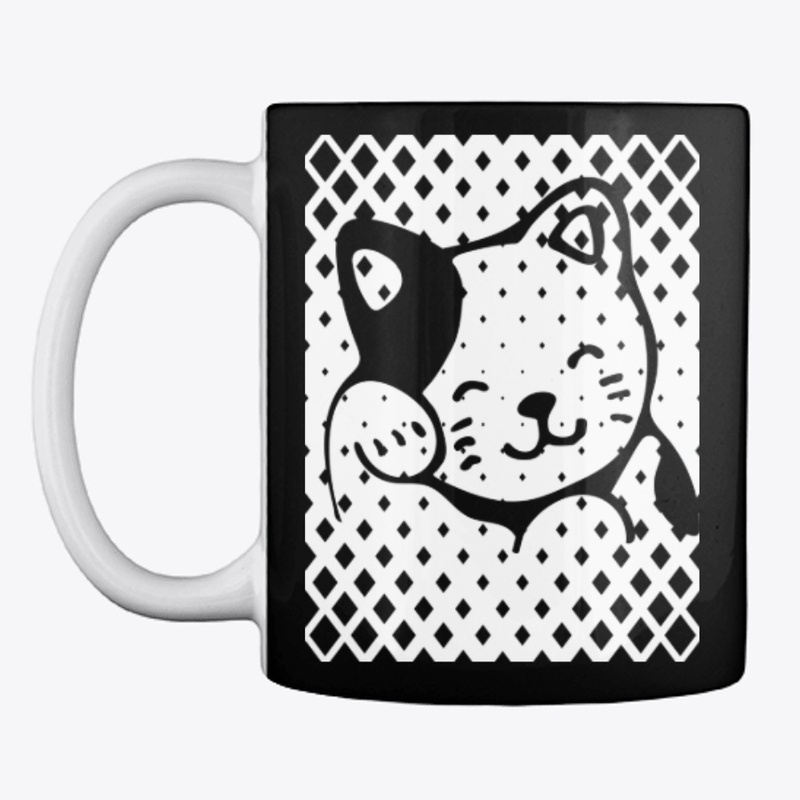 CAT DESIGN PRINTERED CASES AND MUG