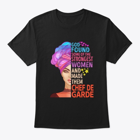 God Found Chef De Garde Black T-Shirt Front