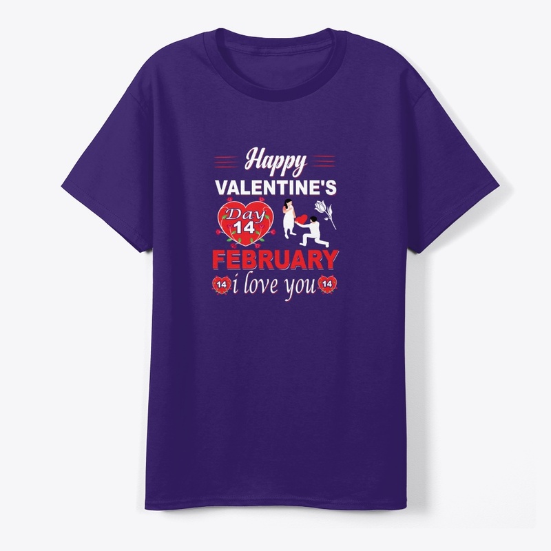   Valentine's Day 14 February t-shirt