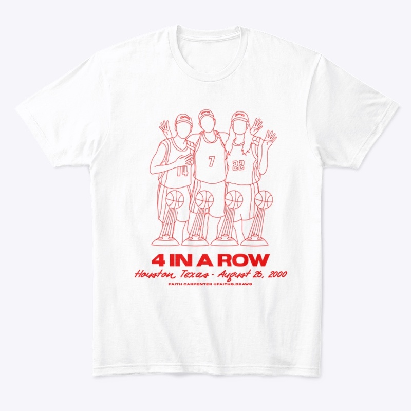 (Front Print) Comets 4 In A Row Tee