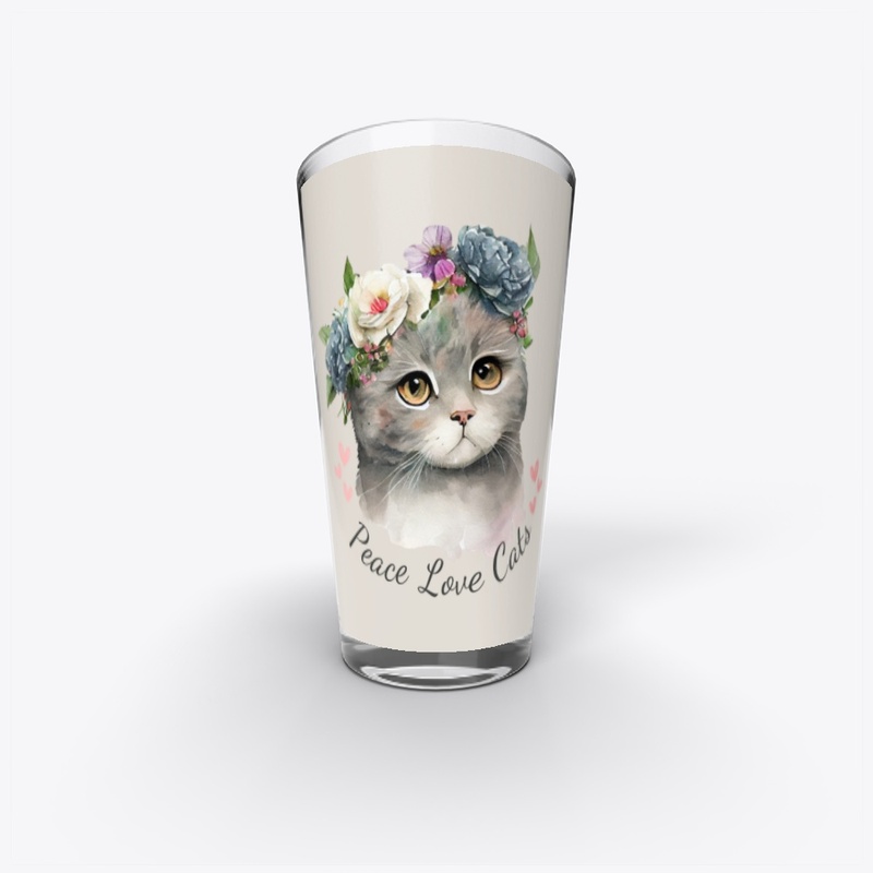 peace and love cat t shirt