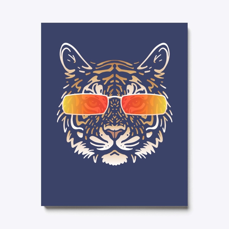 Cute Tiger in Sunglasses (Colored+sg07)