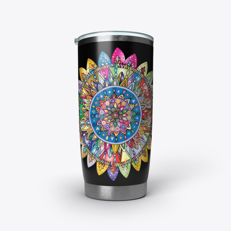 Indian Hippie Mandala Tumbler T15