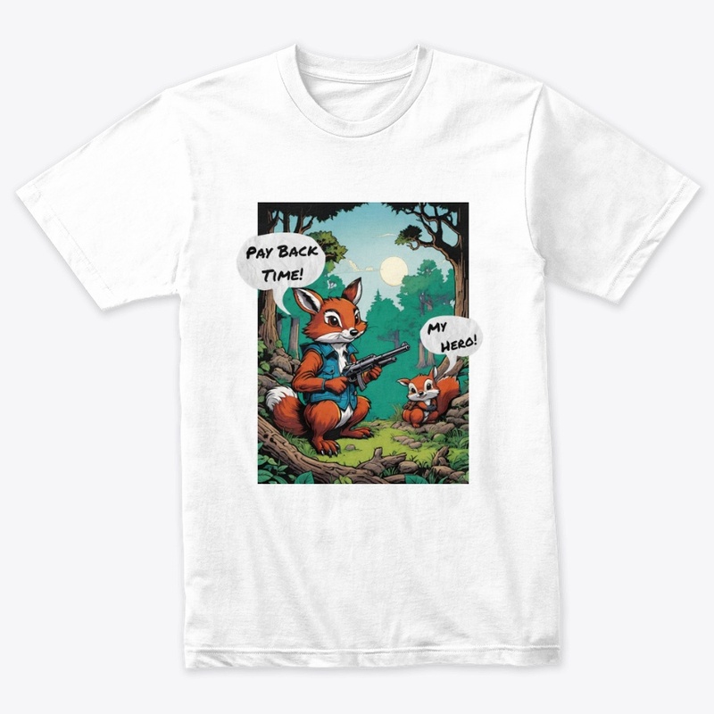 Funny Woodland Animal Cartoon Comic Art 