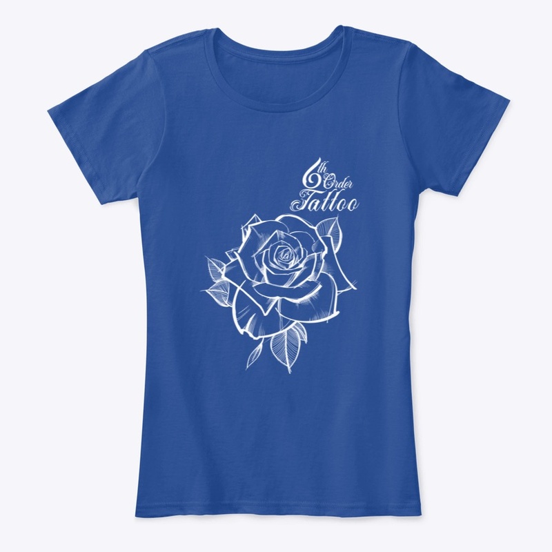 Sketchy Rose (White Print)