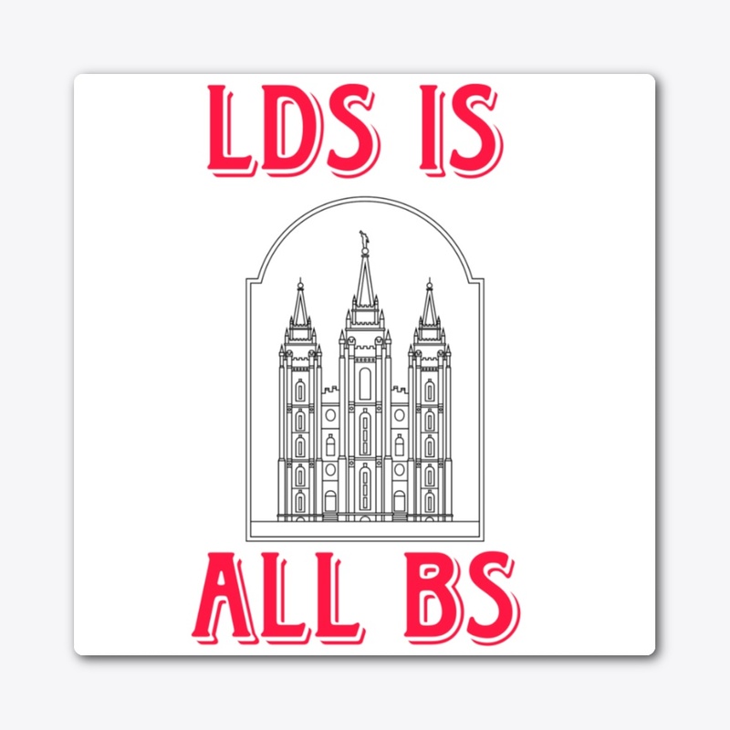 LDS is All BS apparel - Red Lettering