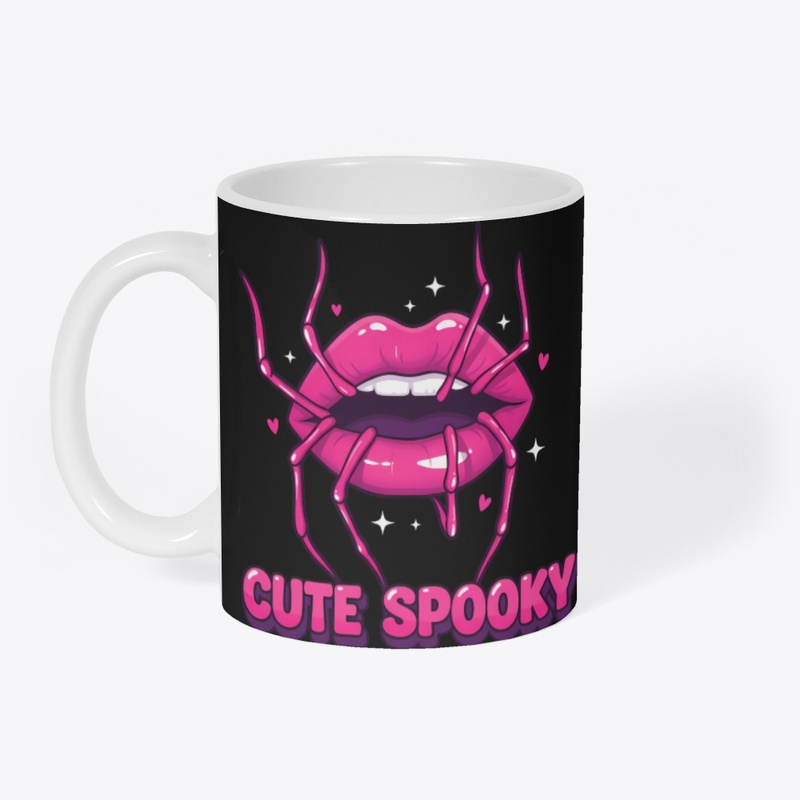 Cute Spooky Spider Lips