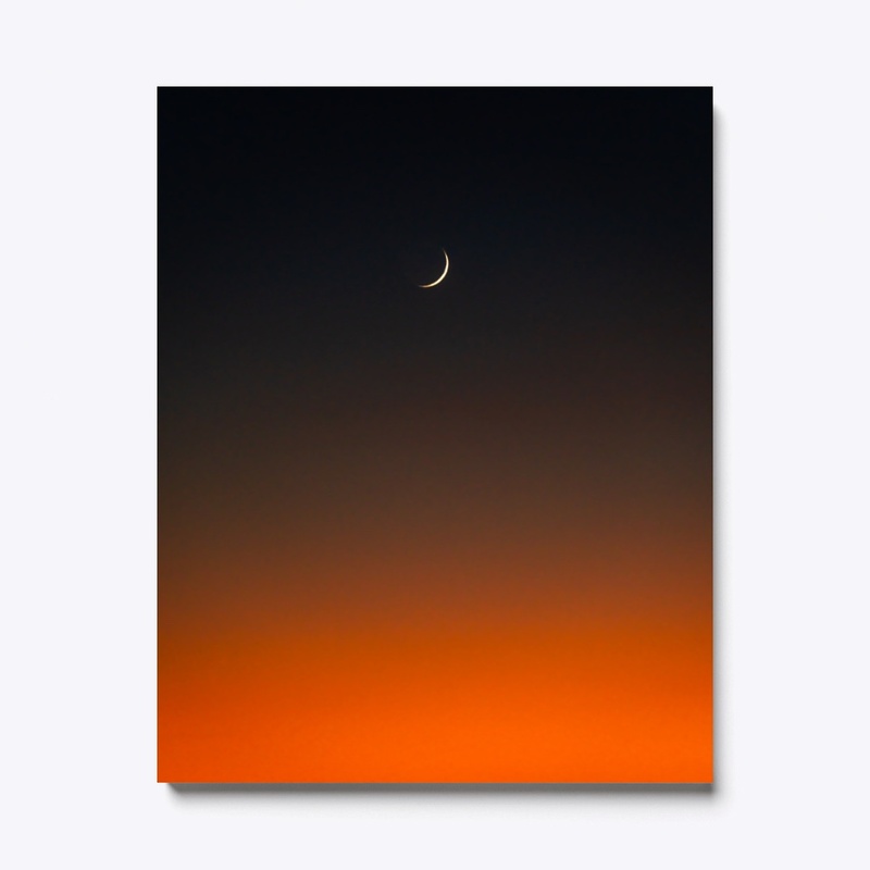 Pacific Sunset Moon