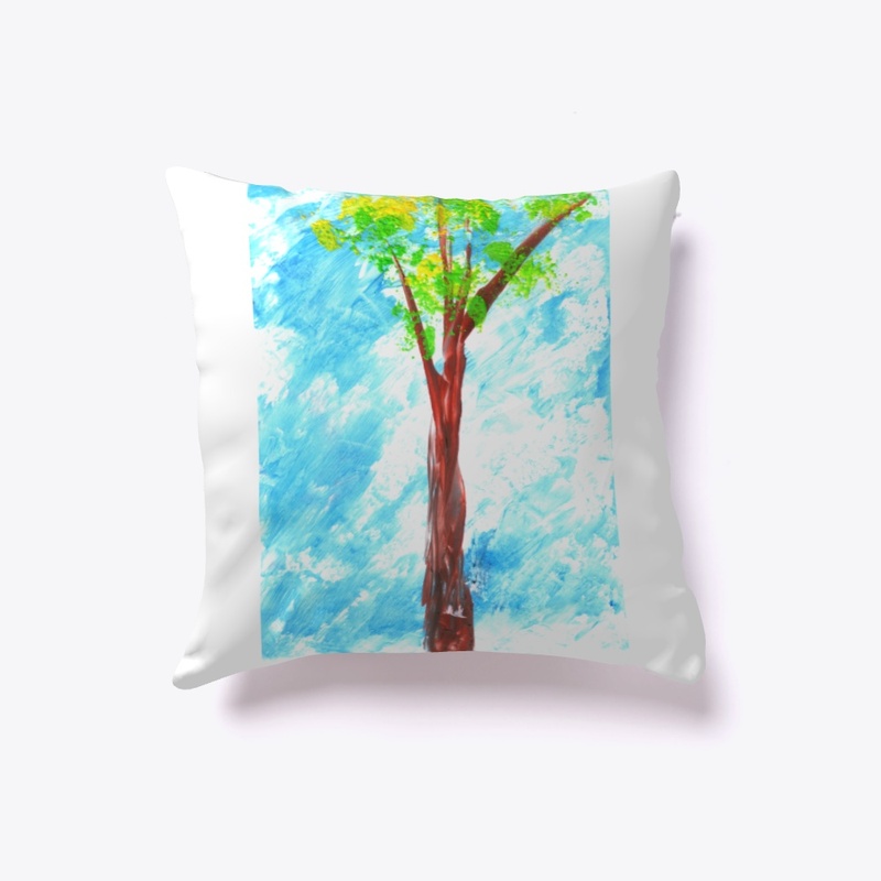 tree, blue sky, nature, spring, summer, 